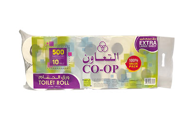 CO-OP TOILET ROLL 500 SHEETS