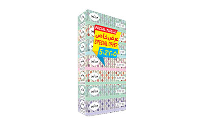COOP FACIAL TISSUE 150SHT 5+2